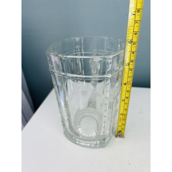 Vintage Coca Cola Christmas Santa Leaning On Vending Heavy Clear Glass Mug 1997 - Picture 6 of 13